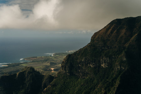 Lumahai Beach is a secluded paradise found on the north shore of Kauai, Hawaii. High quality photo