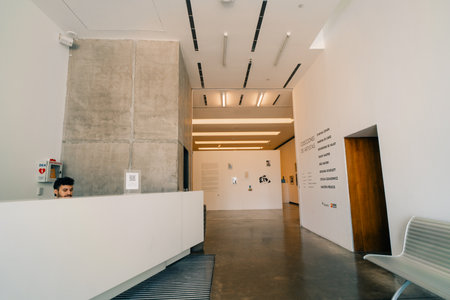 Buenos Aires, Argentina - Dec 2th 2023 exhibitions in Fundacion Proa, private art center in the touristic neighborhood of La Boca. High quality photoのeditorial素材