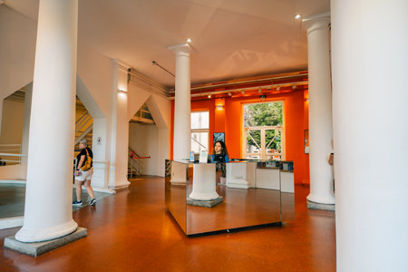 BUENOS AIRES, ARGENTINA - Dec 12th, 2023 exhibitions in Recoleta Cultural Center. High quality photoのeditorial素材