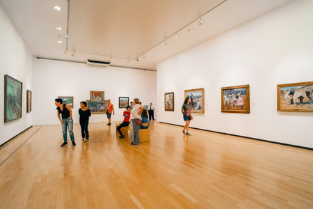 buenos aires, Argentina - November 3rd 2023 exhibitions in the national fine art museum. High quality photoのeditorial素材