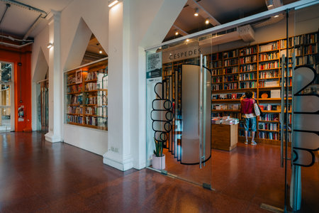 BUENOS AIRES, ARGENTINA - Dec 12th, 2023 exhibitions in Recoleta Cultural Center. High quality photoのeditorial素材