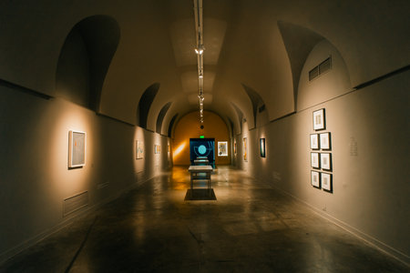 BUENOS AIRES, ARGENTINA - Dec 12th, 2023 exhibitions in Recoleta Cultural Center. High quality photoのeditorial素材