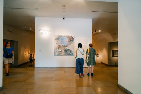 buenos aires, Argentina - November 3rd 2023 exhibitions in the national fine art museum. High quality photoのeditorial素材