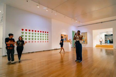 buenos aires, Argentina - November 3rd 2023 exhibitions in the national fine art museum. High quality photoのeditorial素材