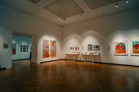 buenos aires, Argentina - November 3rd 2023 exhibitions in the national fine art museum. High quality photoのeditorial素材
