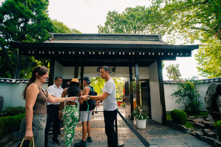 Buenos Aires, Argentina - Dec 14, 2023 The Buenos Aires Japanese Garden, Jardin Japones. High...