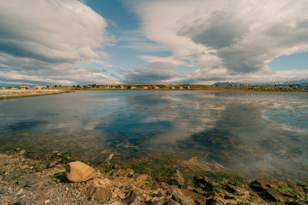 Tierra del Fuego as seen from the Beagle Channel. High quality photoの写真素材