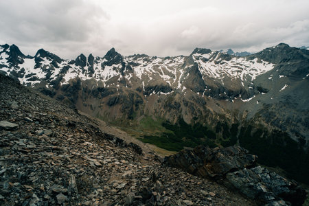View of the Martial Glacier - Ushuaia, Argentina. High quality photoの写真素材