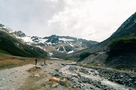 View of the Martial Glacier - Ushuaia, Argentina. High quality photoの写真素材