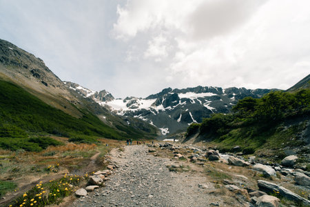View of the Martial Glacier - Ushuaia, Argentina. High quality photoの写真素材