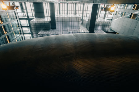 Buenos Aires, Argentina - May 19, 2023: Interior of Kirchner Cultural Center. High quality photoのeditorial素材