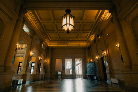 Buenos Aires, Argentina - May 19, 2023: Interior of Kirchner Cultural Center. High quality photoのeditorial素材