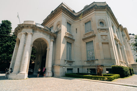 Buenos Aires, Argentina - Oct 06 2023 Classic style facade of National Museum of Decorative Art. High quality photoのeditorial素材