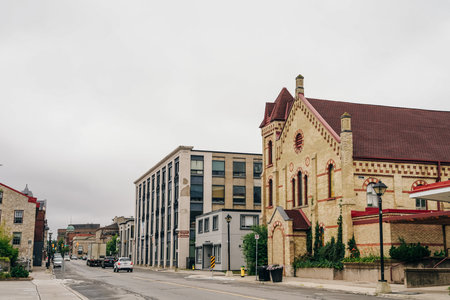 canada, guelgh - Sep 2th 2023 Downtown Guelph Ontario Canada. High quality photoのeditorial素材