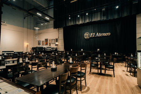 Buenos Aires, Argentina - Sep 2th 2023 The famous El Ateneo Grand Splendid, a bookshop set. High quality photoのeditorial素材