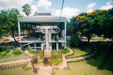 Salta, Salta, Argentina - mar 4, 2024 Salta Cable Car Station of Transport to San Bernardo Hill. High quality photoのeditorial素材