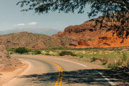 Road between Salta and Cafayate, Quebrada de las Conchas National Route 68. High quality photoの写真素材