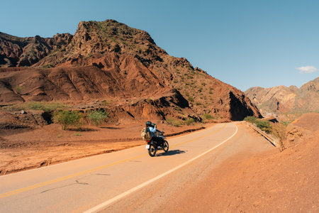 Road between Salta and Cafayate, argentina - Mar 2nd 2024 Quebrada de las Conchas National Route 68. High quality photoのeditorial素材