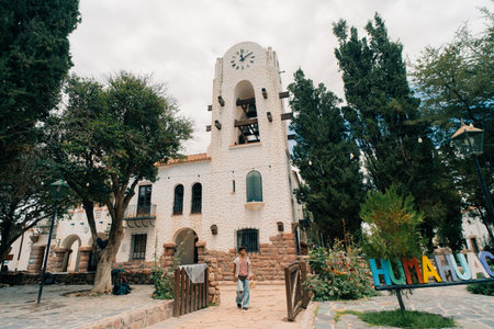 A touristic street in Humahuaca, Argentina - March 2nd 2024. High quality photoのeditorial素材