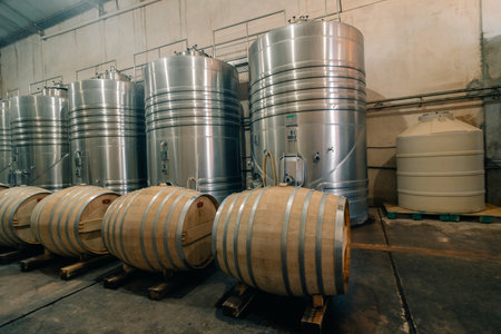 A modern winery in northern argentina. High quality photo