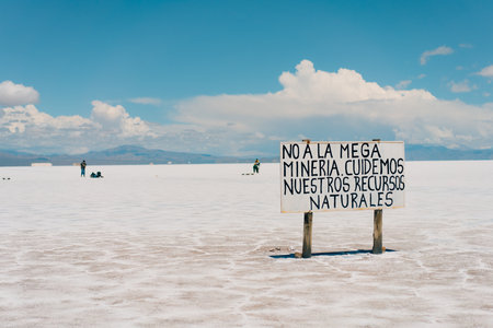 Salinas Grandes, Jujuy, Argentina - March 2nd 2024. High quality photoのeditorial素材