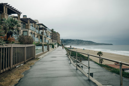 Los Angeles, California, USA - March 2t 2024 rainy day at Redondo beach. High quality photoの写真素材