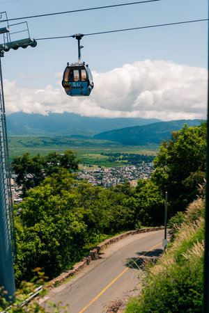 Salta, Salta, Argentina - mar 4, 2024 Salta Cable Car Station of Transport to San Bernardo Hillのeditorial素材