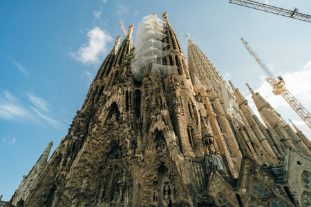facade sagrada de familia, spain - may 2 2024. High quality photoのeditorial素材