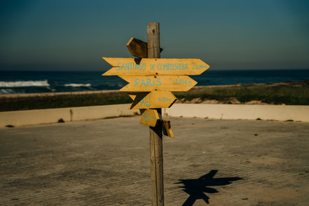 Beautiful spring landscape along the Saint James pilgrimage way, Camino Portuguese, Portugal. High quality photoの写真素材