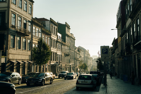 Porto, Portugal - April 24 2024 Downtown of Porto city. High quality photoのeditorial素材