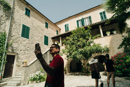 Kotor, Montenegro - may14, 2024 Traditional architecture and street view in old town Kotor, historically known as Cattaro, a coastal town. High quality photoのeditorial素材