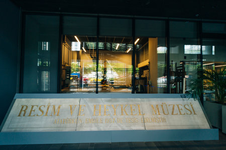 Istanbul, Turkey - Fabruary 12 2024 IRHM, Istanbul Painting and Sculpture Museum. High quality photoのeditorial素材