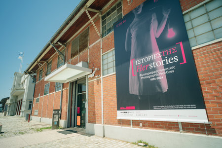 greece, Thessaloniki - may 2 2024 Experimental Center for the Arts. High quality photoのeditorial素材