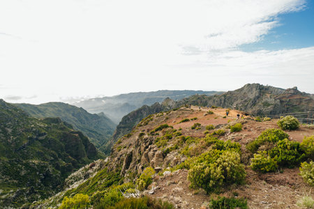 The highest peak of Madeira Pico Ruivo. High quality photo