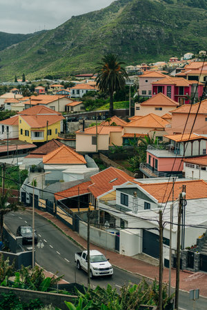 Canical, Madeira Island, Portugal - September 23rd, 2023 - Village bay. High quality 4k footage