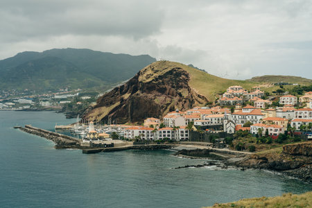 Canical, Madeira Island, Portugal - September 23rd, 2023 - Village bay. High quality 4k footageの写真素材