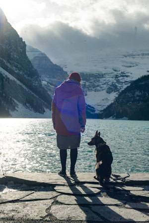 Lake Louise, Banff National Park, Alberta, Canada. This glacially fed lake is one of the most...