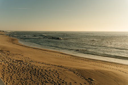 Beautiful spring landscape along the coast, Portugal. High quality photoの写真素材