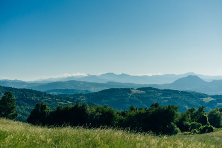 Direction sign in the Apennines mountains in Italy, between Bologna and Florence. High quality photoの写真素材