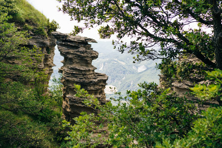 Via Degli Dei hiking trail in Italy. from Bologna to Florence. Ancient Roman path. High quality...