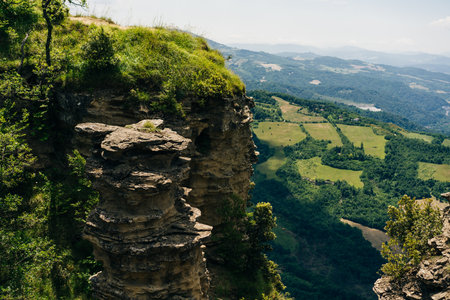 Via Degli Dei hiking trail in Italy. from Bologna to Florence. Ancient Roman path. High quality...