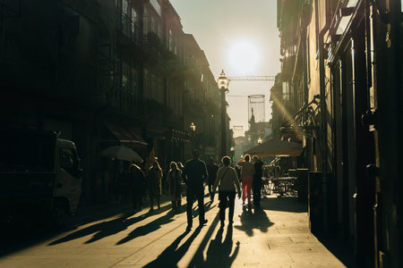 Porto, Portugal - April 24 2024 Downtown of Porto city. High quality photoの写真素材