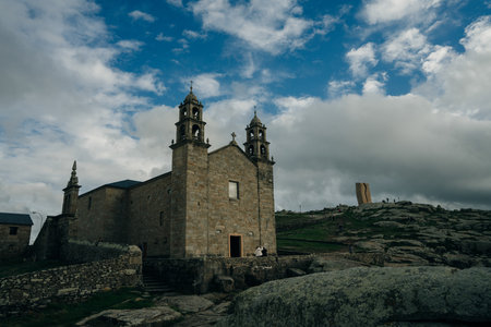 Preciosa foto del Santuario de la Virgen de la Barca, Spain.の写真素材