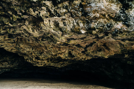 Maniniholo Dry Cave along the Kuhio Highway next to Haena Beach Park. High quality photoの写真素材