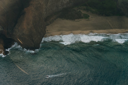 Amazing view of the Kalalau Valley and the Na Pali coast in Kauai. High quality photo