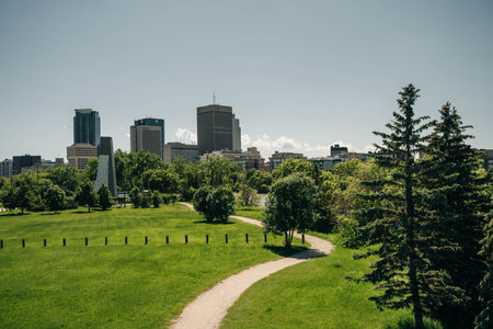 WINNIPEG, MANITOBA, CANADA- may26, 2024 The St. Boniface Heritage Gardens. High quality photoの写真素材