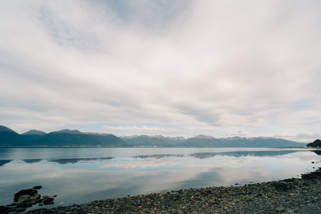 Ushuaia, Argentina - Dec 2th 2023 Rustic boats parked at puerto almanza port,. High quality photo
