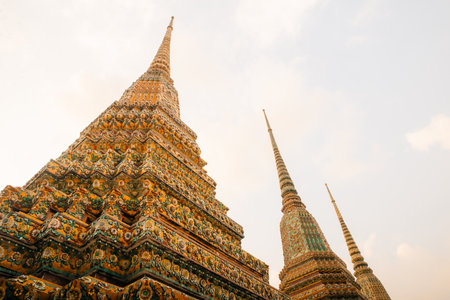 View of Wat Arun Ratchawararam Buddhist temple, Bangkok, Thailand. High quality photo