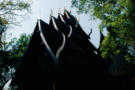 Chiang Rai, Thailand - July 27, 2024: Baan Dam or Black House, Museum of Art.の写真素材