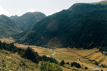 View from the summit of the Peak of Carlit in France. High quality photo
